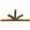 Ekena Millwork Richland Timber Gable Bracket, Western Red Cedar, 60"W x 30"H x 3 1/2"D x 3 1/2"F, 12/12 Pitch GBW060X30X0404RIC00SWR - alternate 3